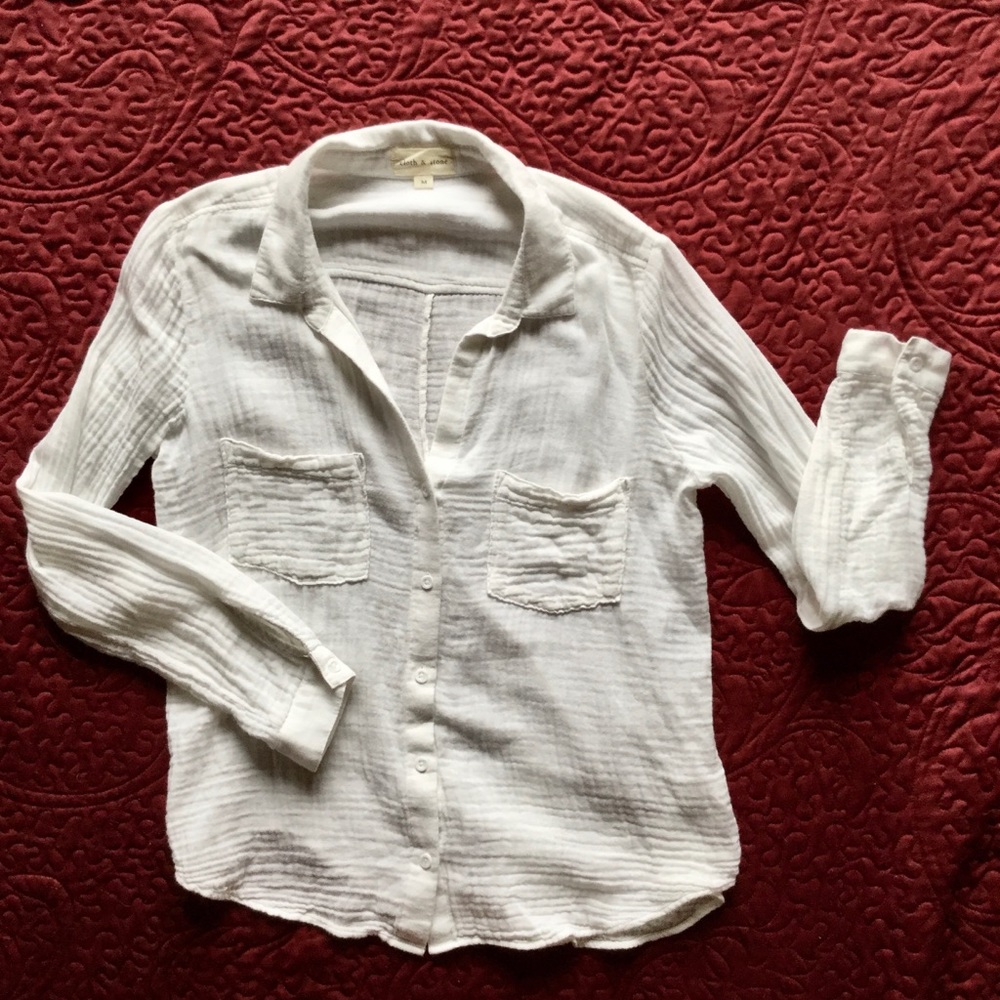 cloth & stone muslin buttondown